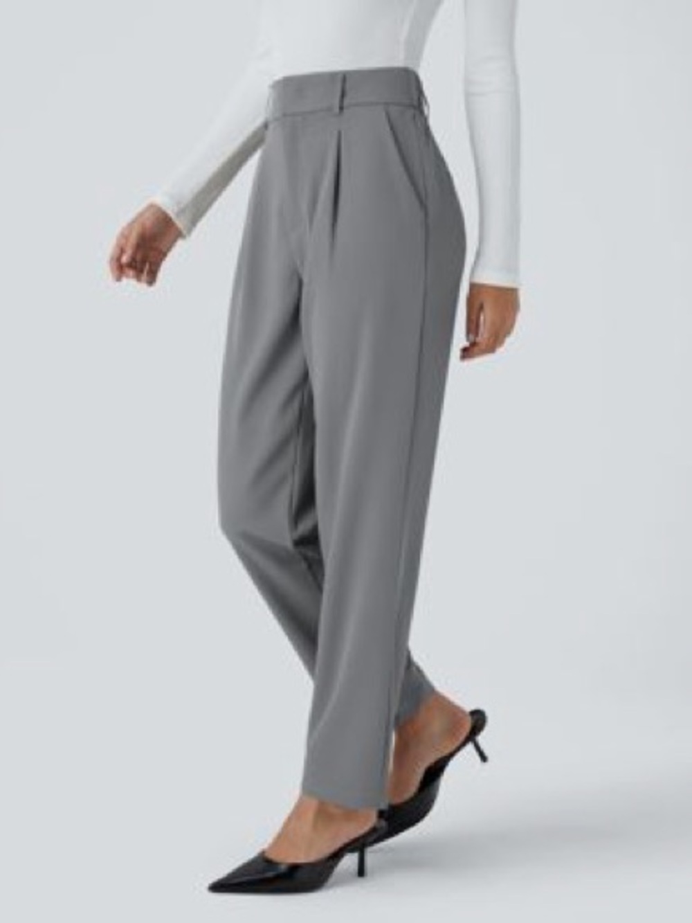 Halara Flex High Waisted Pocket Solid Work Tapered Pants NWT
